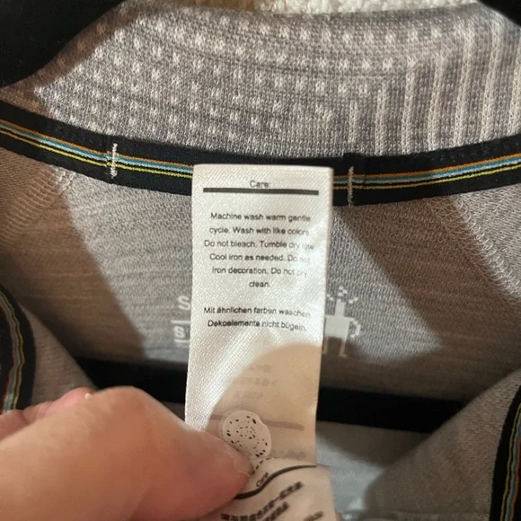 Smartwool women’s quarter zip 100% Marino wool size S. - Picture 7 of 8